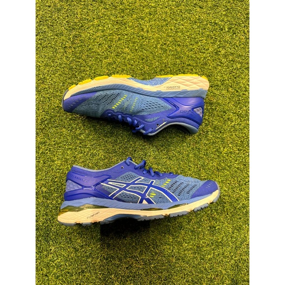 Asics Gel Kayano 24 Womens US 6 Training Shoes Blue‎ Athletic Running Sneakers